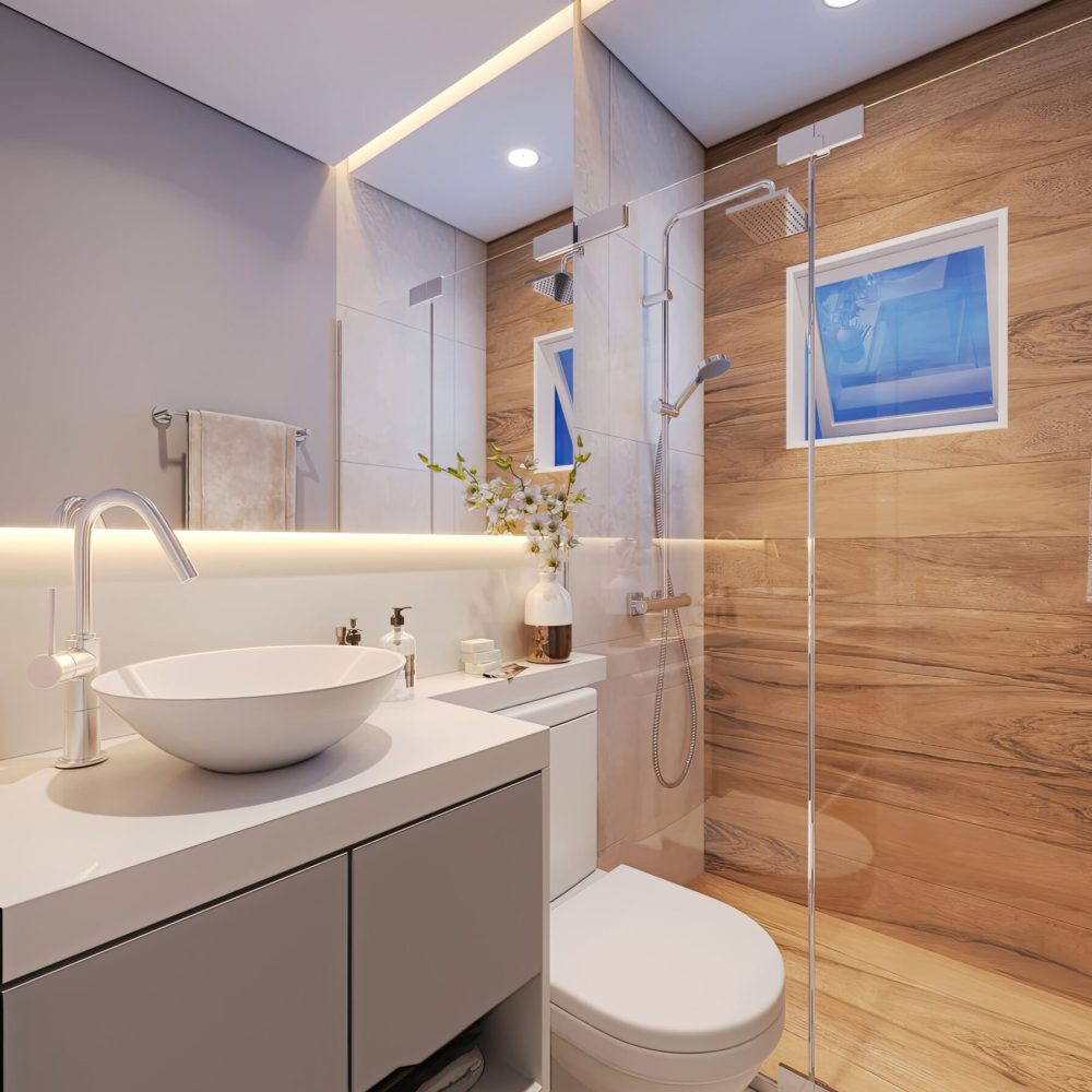 10-Apto Tipo 1-Banheiro